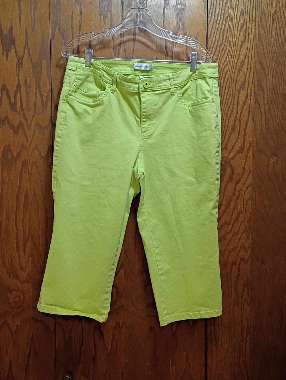 Christopher & Banks Neon Lime Capris